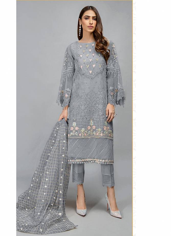 Latest Fancy Designer Stylish Festive Wear Heavy Organza With Embroidery Work Pakistani Salwar Suit Collection